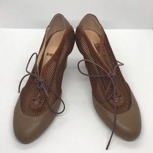 Urban Outfitters We Who See Mesh Brown Oxfords